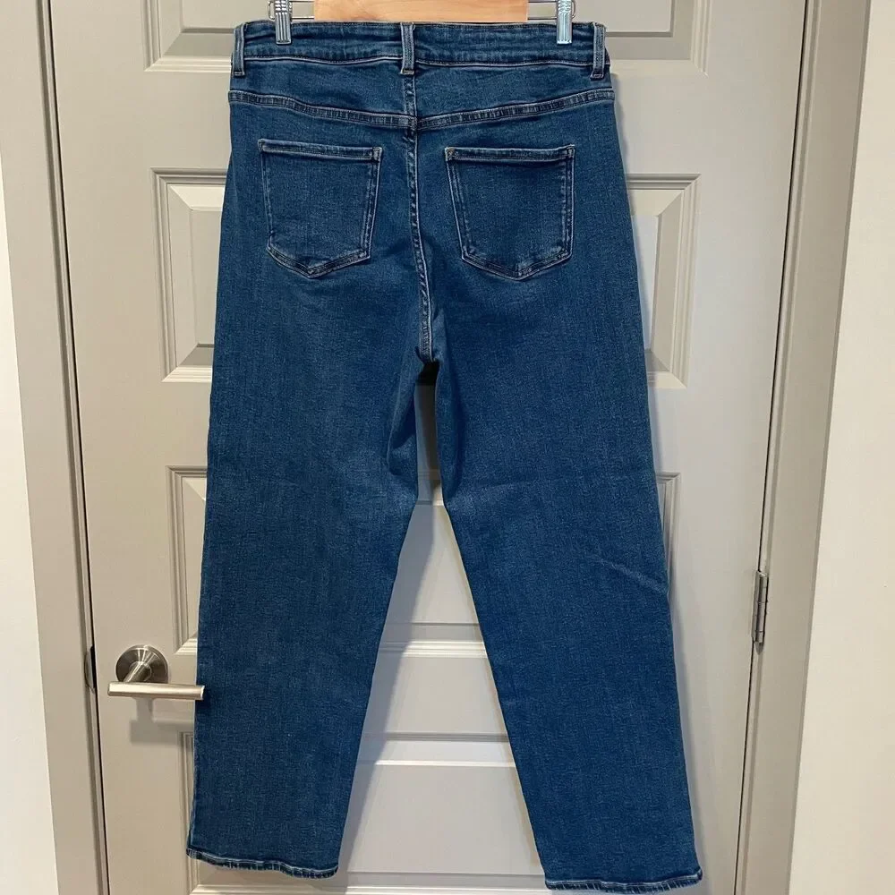 Universal Standard high waist straight jeans, size L - Picture 2 of 8